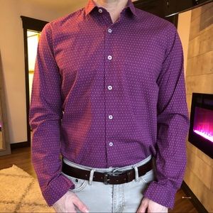 Purple button down shirt